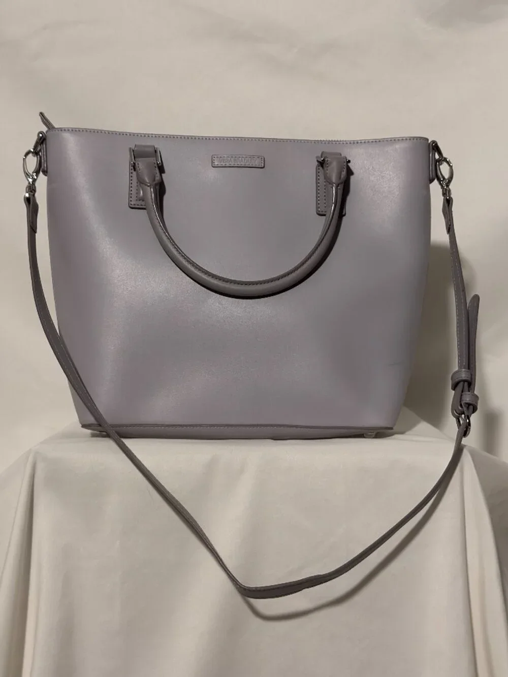 Vera Bradly Composition Satchel in Dove Gray